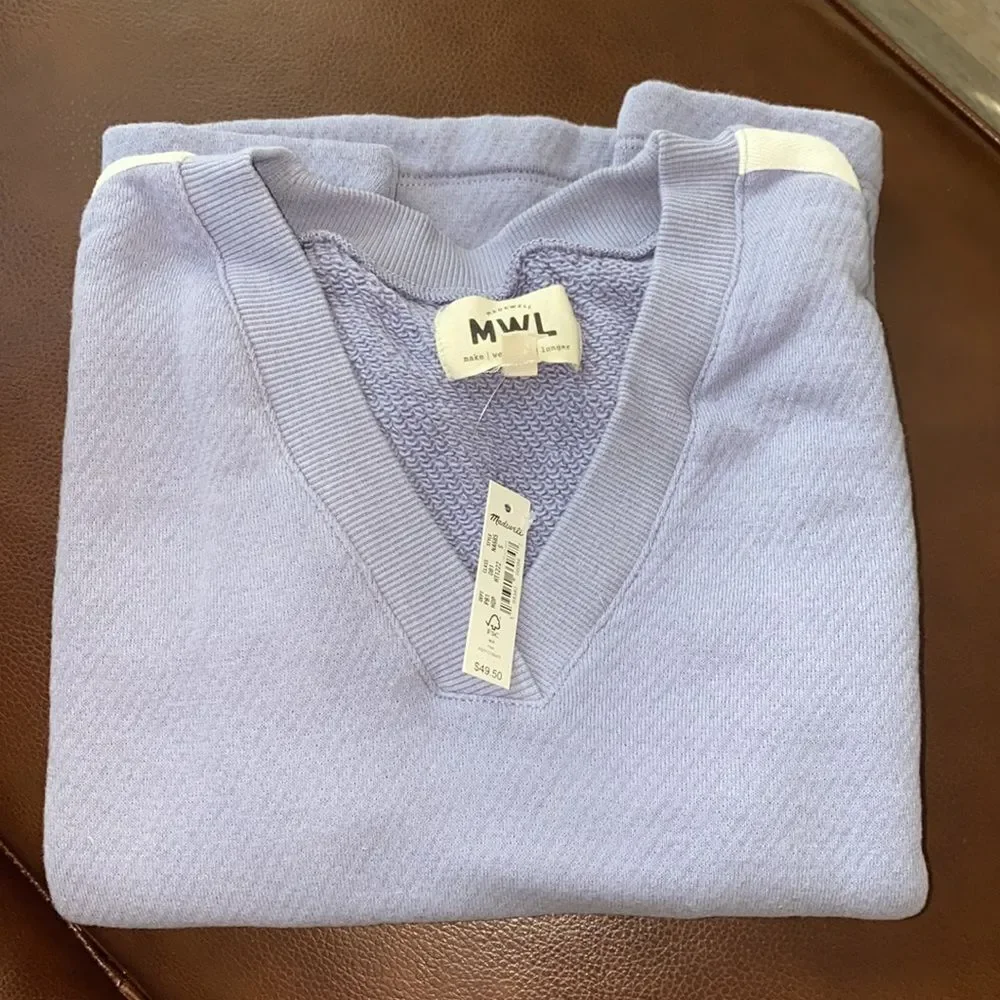 Madewell Sweatshirt Tee Violet color